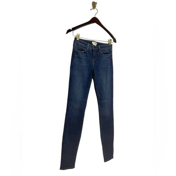 L’AGENCE Brigette Mid Rise Skinny Jeans Dark Vintage 24 - Picture 6 of 9